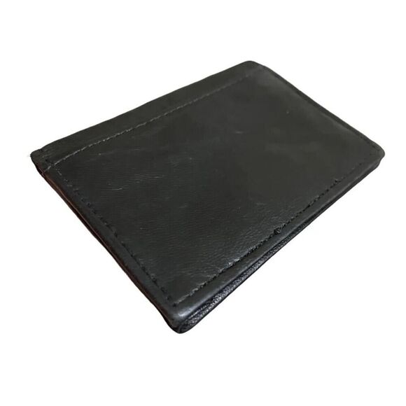Dsquared2 Black Genuine Leather Bifold Credit Card Cash Money Holder Wallet - Picture 3 of 10